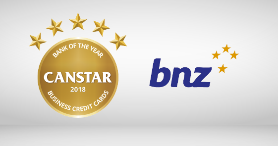 BNZ Business credit cards award winner