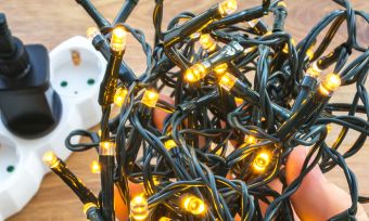 fire safety: Christmas lights